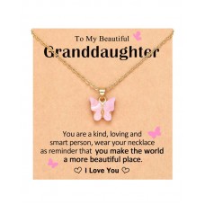 Kidbbi Valentines Day Gifts for Girls Kids Granddaughter Gifts from Grandma Cute Butterfly Necklaces Little Girls Kids Jewelry 8 12 5 7 4 6 10 9 Year Old Birthday Christmas X-N-Pink Butterfly-002