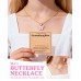 Kidbbi Valentines Day Gifts for Daughter from Mom To My Daughter Necklace Birthday Chritsmas Gifts X-N-Pink Butterfly-Daughter-001