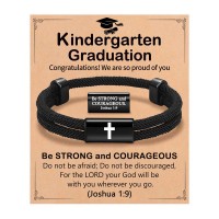 Kidbbi Kindergarten Graduation Decorations Gifts for Boys Kids 2026 Best Kinder Graduation Bracelet Z-1 9 Cross-Kinder-B01