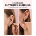 Kidbbi Hypoallergenic Butterfly Hoop Earrings for Little Girls 8-12 Kids 5 7 6 8 10 12 9 10 11 Year Old Birthday 5th Grade Pre K Preschool Kindergarten Graduation Gifts Z-Bfly-Hoop-Always-E01