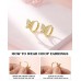 Kidbbi Hypoallergenic Butterfly Hoop Earrings for Little Girls 8-12 Kids 5 7 6 8 10 12 9 10 11 Year Old Birthday 5th Grade Pre K Preschool Kindergarten Graduation Gifts Z-Bfly-Hoop-Always-E01