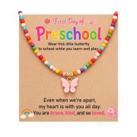 Kidbbi First Day Of Preschool Pre K Prek Necklace Z-Bfly-Prek-School-N01