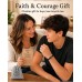 Kidbbi Cross Bracelet for Men Teen Boy Gifts Ideas 5th 8th Grade Kindergarten Preschool Pre K Graduation Gift Kids Baptism Confirmation Christian 8 10 12 13 11 9 Year Old Birthday Teenage Boys Z-Black Cross-1:9-B01