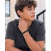 Kidbbi Cross Bracelet for Men Teen Boy Gifts Ideas 5th 8th Grade Kindergarten Preschool Pre K Graduation Gift Kids Baptism Confirmation Christian 8 10 12 13 11 9 Year Old Birthday Teenage Boys Z-Black Cross-1:9-B01