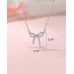 Kidbbi Valentines Day Gifts for Daughter from Mom To My Daughter Necklace Birthday Christmas Gifts Z-Bow-D-N02