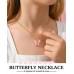 Kidbbi Butterfly Necklace for Little Girls Kids Jewelry Ages 8-12 Kindergarten 5th 8th Grade Graduation Gifts 4 6 5 7 9 10 Year Old Birthday Girl Z-Pink Butterfly-Always-N01