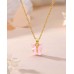 Kidbbi Butterfly Necklace for Little Girls Kids Jewelry Ages 8-12 Kindergarten 5th 8th Grade Graduation Gifts 4 6 5 7 9 10 Year Old Birthday Girl Z-Pink Butterfly-Always-N01