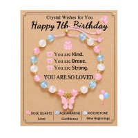 Kidbbi 7 Year Old Girl Birthday Gifts For 7+ Year Old Girls 7th Birthday Z-Stone-7th Bfly-B01