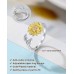 Kidbbi Granddaughter Gifts from Grandma Sunflower Rings for Teen Girls Trendy Stuff 10 12 14 16 13 Birthday Valentines Day Gifts for Teens Tween Girl Z-Sunflower-Granddau-R01